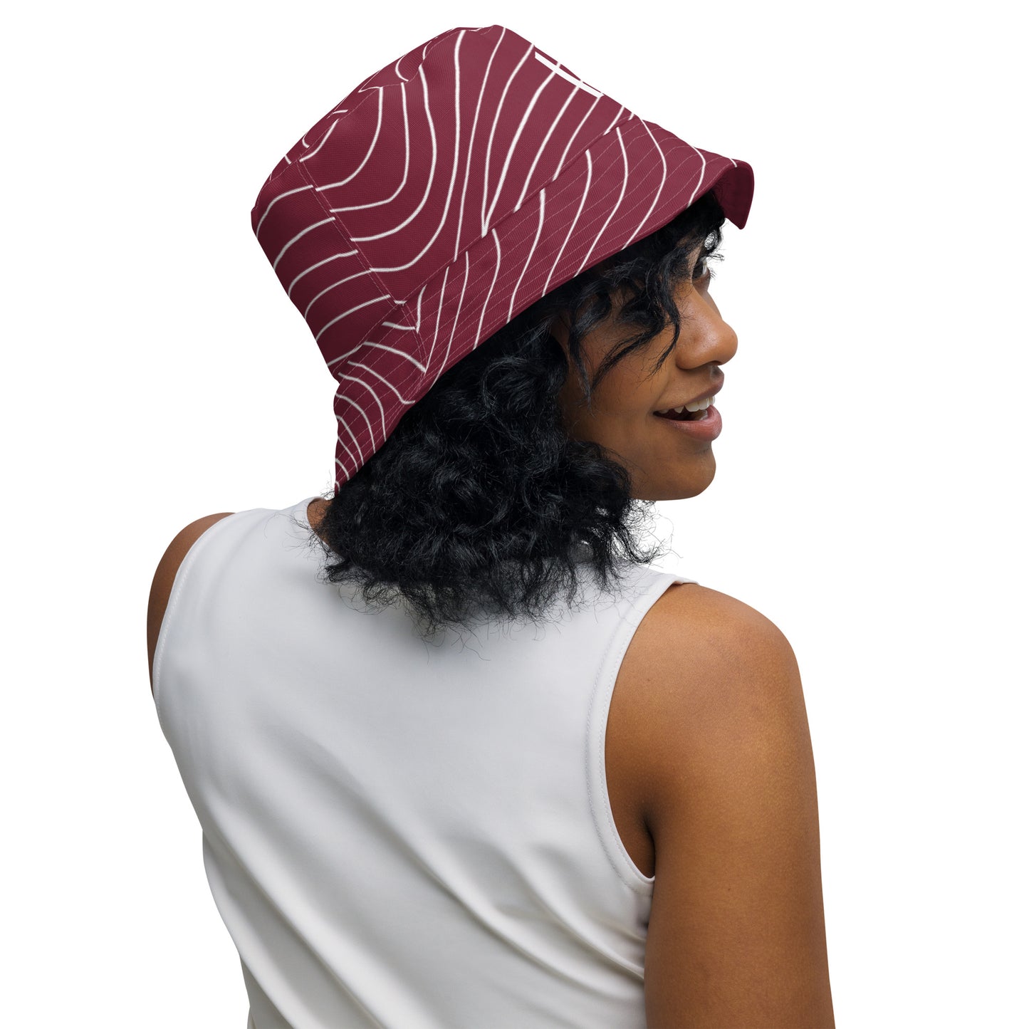 PIH Reversible Bucket Hat - Maroon