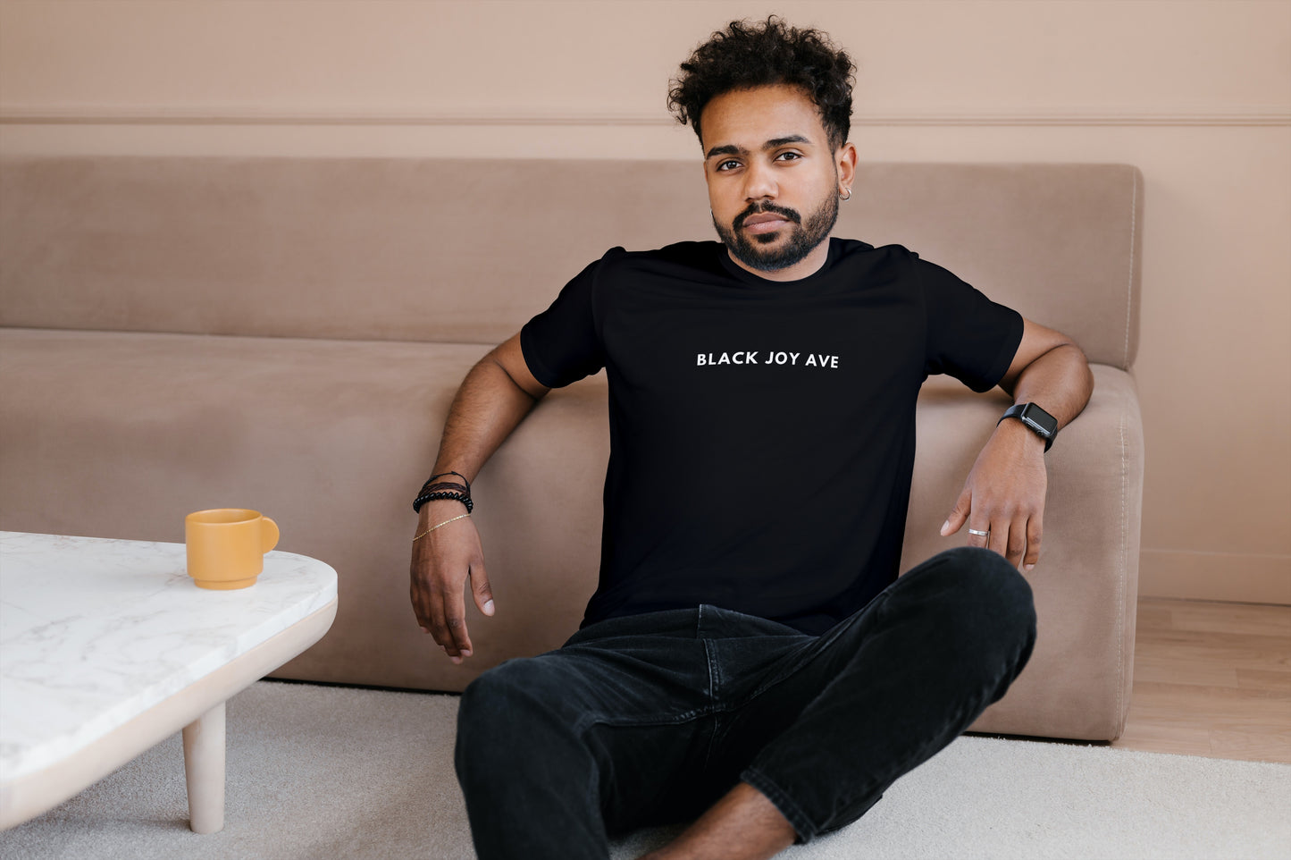Classic Black Joy Ave Tee