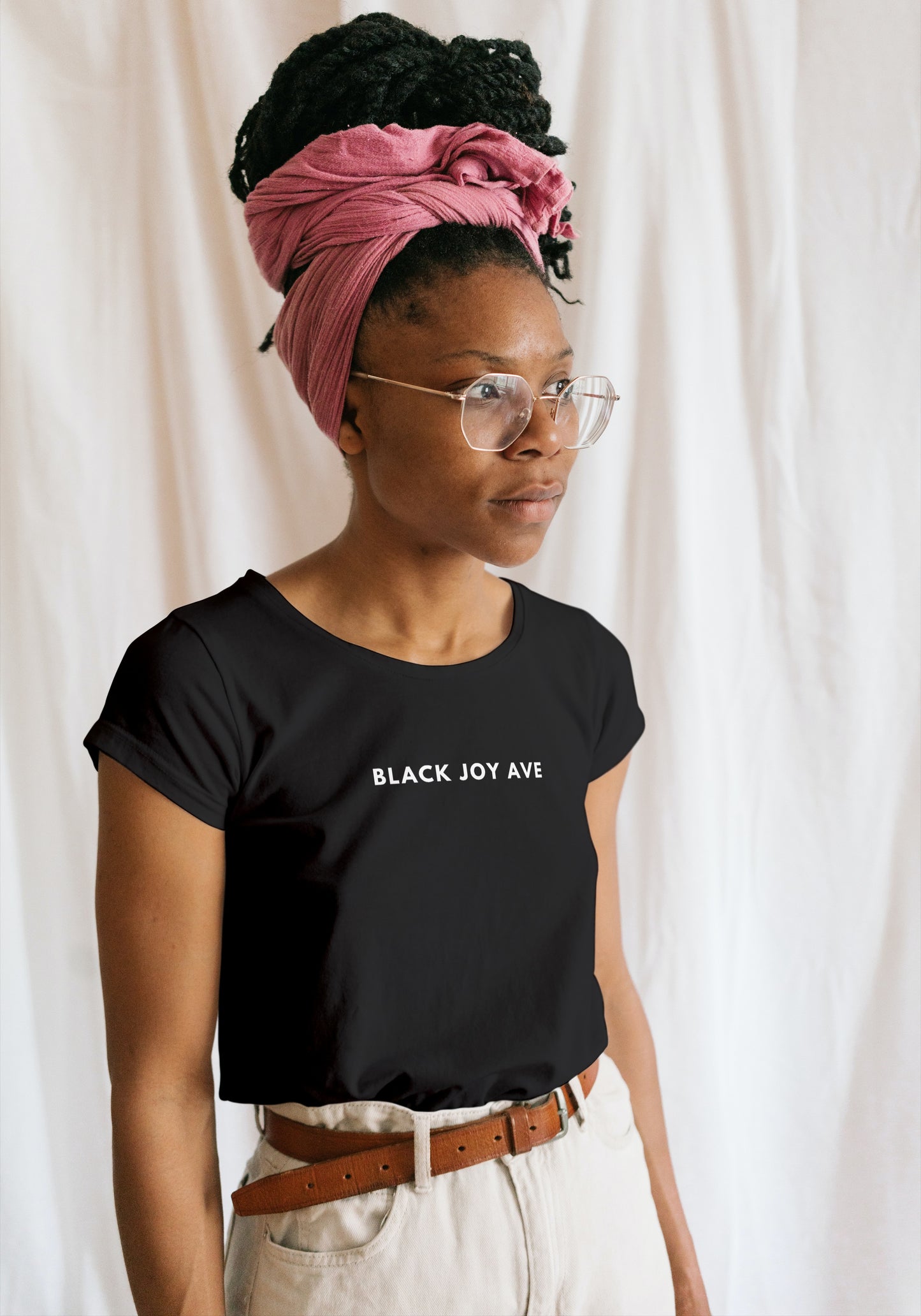 Classic Black Joy Ave Tee
