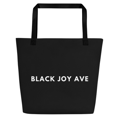 Black Joy Ave Beach Bag