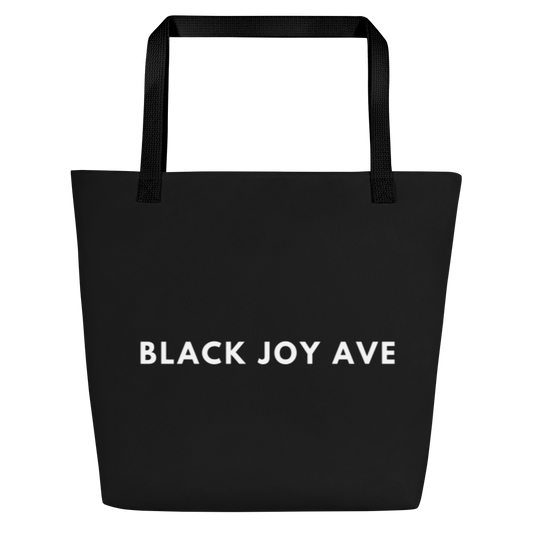 Black Joy Ave Beach Bag