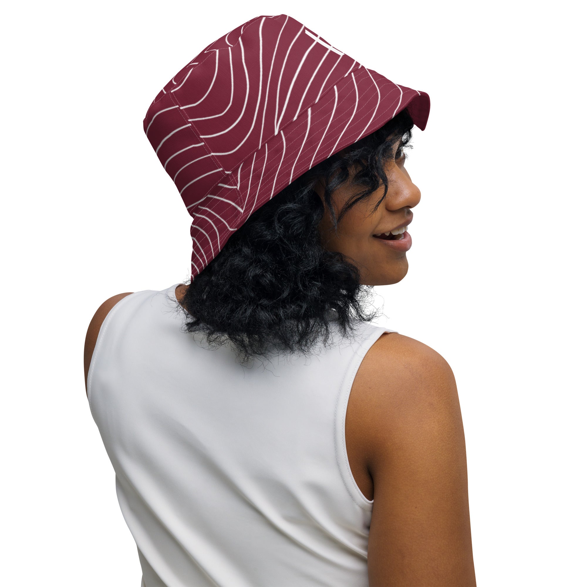 Maroon best sale bucket hat