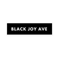 Black Joy Ave Logo Sticker
